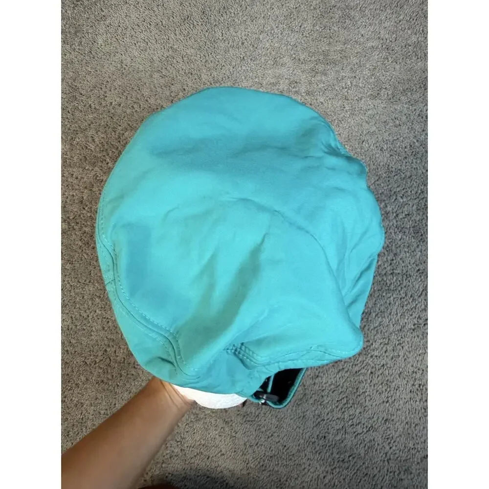 Kappa Hat Beret Strap Back Mens One Size Green Lined Insulated Fleece Casual